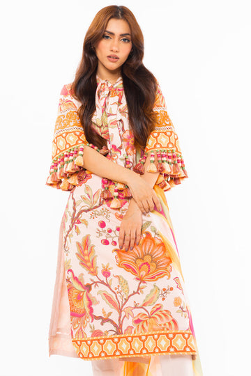 Alkaram Studio SS-04-24 Beige Spring Summer Collection Online Shopping